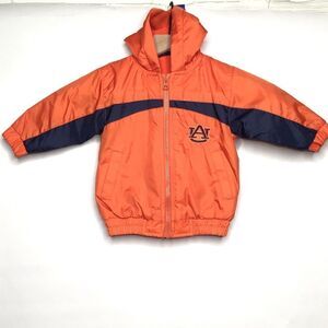 Red Oak Auburn University War Eagle Jacket Infant Size 12M Orange Blue Full Zip